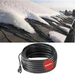 H&G lifestyles Roof Snow De-Icing Heating cable Self-Regulating-Plug-in Ready Heat Cable 140 feet 8 Watts Per Foot