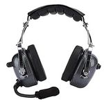 ASHATA Aviation Noise Reduction Headset, K Head/M Head/Y Head, General Aviation Pilot Headset Features Noise Reduction, 5PIN Connecting Wire (M Head)