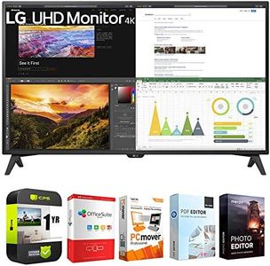 LG 43UN700T-B 43-inch 4K UHD 3840x2160 IPS USB-C HDR 10 Monitor Bundle with 1 YR CPS Enhanced Protection Pack and Tech Smart USA Elite Suite 18 Standard Editing Software Bundle