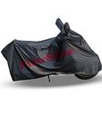 RiderShine 100% Waterproof Bike Body Cover for Electric Cruz (Black)