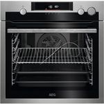 AEG 7000 SteamCrisp Built In Oven BSE577261M, 72L Capacity, SteamCrisp, Food Sensor, Fast Heat Up, Multilevel Cooking, Pyrolytic Self Clean, LED Display, Antifingerprint Coating, Stainless Steel