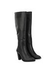 Delize Womens Black Chelsea Knee Boots 60607-41