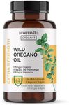 Aromavita Oregavit Premium Wild Greek Oregano Oil Capsules | High Potency Immune and Digestive Support | Extra Strength Natural Formula | Vegan and Non GMO|130mg of Carvacrol per Softgel |120 Capsules