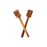 Incredible Hub Wooden Spoon Non-Toxic Spatula |Spoons, Wooden Cooking Spoons Set Of 2 - Flip Flap (Palta For Dosa/Roti | Handmade | Ideal For Non Stick) - 31 Cm