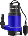 MEDAS 750W 10000L/H Electirc Sump Pumps Submersible Water Pump Sewage Pump w/Float Switch for Pool and Pond Draining in Dirty Water