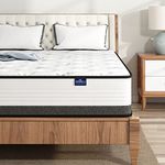 Queen Mattress 10 Inch with Innerspring, SEMIELO Hybrid Memory Foam Mattress, CertiPUR-US Certified, Sleep Supportive & Pressure Relief, Medium Firm Mattress in a Box