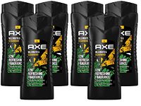 AXE 3-in-1 Shower Gel & Shampoo Wild Mojito & Cedarwood XL, Men's Shower Gel 6 x 400 ml, Dermatologically Tested, Intensive Care for Men, Face Body Hair Wash (6 Products)