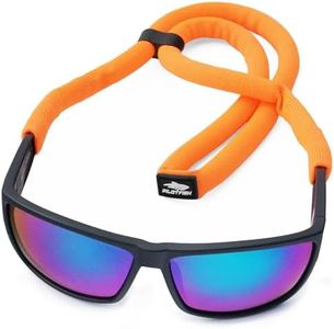 Pilotfish Floating Sunglasses Strap, Adjustable, Waterproof, High Visibility, Neoprene Holder for Men & Women (Orange)