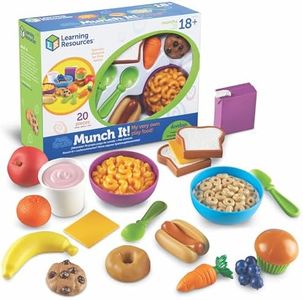 Learning Resources New Sprouts Munch It! Pretend Play Food, Toddler Outdoor Toys, Picnic Playfood, 20 Pieces, Ages 18 mos+