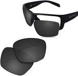 Glintbay 100% Precise-Fit Replacement Sunglass Lenses for Native Griz XD9014-66mm - Polarized Advanced Black