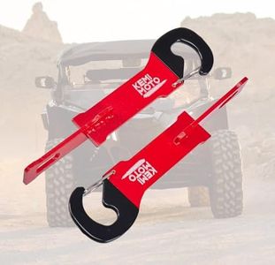 KEMIMOTO 7" Anti-Rust Easy Door Latches (1 Pair), Vent Extender for Enhanced Airflow Compatible with Can-Am X3, Defender HD8, and RZR 200/1000/900, Red