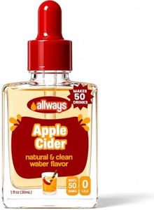 Allways Drops Natural Apple Cider Water Enhancer | Sugar Free | 50 Servings