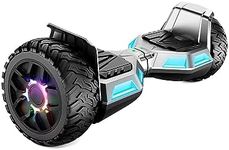 SISIGAD 8.5'' Adult Hoverboard, All Terrains Hoverboards, Two Wheel Self Balancing Scooter with Bluetooth Speaker, Off Road Hoverboard with LED Lights, Music Hoverboards