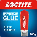 Loctite Extreme Glue Gel, All-Purpose Clear Glue, Fast-Acting Clear Glue for Wood, Metal, Stone, Glass, and Rubber, Transparent, 1 x 100 g