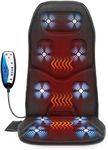 Comfier Vibration Massage Seat Cushion with Heat - 10 Vibration Motors, 3 Heating Pad, Back Massager for Chair, Massage Chair Pad for Back, Ideal Gifts for Dad/Mom