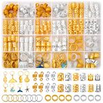 Qinzave Hair Jewelry for Braids, Gold And Silver Hair Jewelry Pendants for Braid, 292Pcs Loc Jewelry for Hair Dreadlock with Ring Cuffs Charm Dreadlock Accessories Hair Decorations for Men Women Girls (292Pcs)