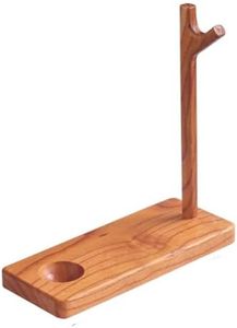 Tom's Wheezes Wooden Tobacco Pipe Stand Holder for Smoking Pipe - Detachable Desktop Decorative Rack for Long Stem Churchwarden Accessories