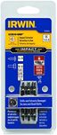 IRWIN 1876224 Impact Performance Series Grip Double-Ended Screw Extractor Insert Bits, 3-Piece
