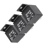 3 Pcs JD1912 4 Pin DC 12V 40A Relay Truck Van Motorcycle Boat Multi-Purpose Automotive Relay Heavy Duty Standard Relay for Car Motor, Auto Universal Replacement Accessories