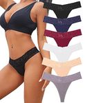 BeReady Cotton Thongs for Women Lace Underwear Women Bikini Thong Knickers for Women Sexy Ladies Panties Hipster Multipack