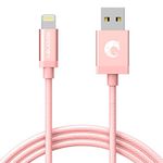 i-Blason Heavy-Duty Lightning to USB Cable for iPhone with Retina Display/3/4 and iPad 4, 0.9 m Length, Rose Gold