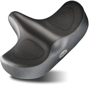 YLG Oversize Bike Seat Cushion for Men Women - Wide Memory Foam Bicycle Saddle Compatible with Peloton Bikes, City, Electric, Stationary Bicycles, Waterproof Bicycle Seat