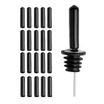 20pcs Liquor Pourer Cap Rubber Bottle Pour Dispenser Spout Dust Covers,Bottle Pourer Cover Dispenser Spout Dust Covers,Rubber Bottle Pourer Cover for Olive Oil Liquor Vinegar Bottles(Diameter 1cm)