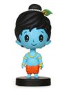 AGIFY GLOBAL Little Lord Shree Krishna Bubbleheads Figurines with Flute for Car Display Dash Board Home Decors Decoration of Study & Office Table.