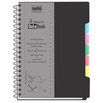 Solo NB- 557 Note Book 150 Sheets (300 Pages, Square) B5 - Black