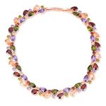 YouBella Jewellery Stylish AAA Swiss Zircon Multicolor Necklace Jewellery for Women and Girls