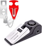Linist Upgraded Portable Door Lock & 120dB Door Stop Alarm Set, Dual Protection Travel Security Kit, Pocket Door Security Devices for Hotel, Apartment, Dorm, Home & Travel Safety