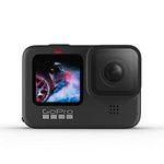 GoPro HERO9 Black - Waterproof Action Camera with Front LCD and Touch Rear Screens, 5K Ultra HD Video, 20MP Photos, 1080p Live Streaming, Webcam, Stabilization