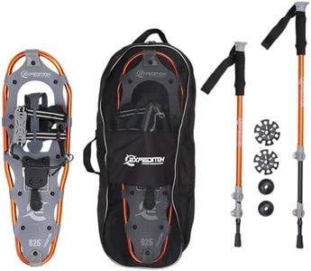 Cascade Mountain Tech unisex adult Truger Trail II Kit Snowshoes, Bronze, 25 - Up to 200 lbs US