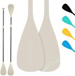 iTAOSTAR GP11B-Greige 4-Piece Paddle Board Paddle, SUP Paddle with Kayak Kit Lightweight,Floating Paddle Board Aluminum Alloy Shaft Glass Fiber Blade