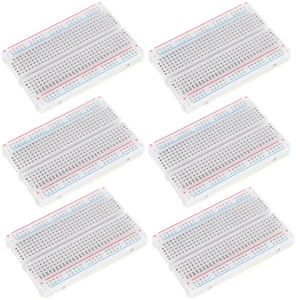 400 Point Solderless Breadboard 6pcs Small Breadborad for Circuit Test Prototype PCB Board for Proto Shield Distribution Connecting Block