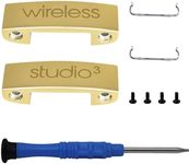 Replacement Headband Metal Folding Hinge Clip Cover Pin Repair Parts Set Compatible with Beats Studio 3 Studio 3.0 Wireless Over-Ear Headphones (Gold)