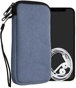kwmobile Housse Universelle Smartphone - Pochette de Protection 17,2 x 8,4 cm pour téléphone Portable XL - 6,7/6,8" en néoprène Bleu électrique