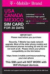 T Mobile Prepaid Brand USA, Canada,