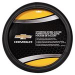 Plasticolor 006397R03 Chevy Gold Bowtie Style Premium Speed Grip Steering Wheel Cover