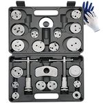 ATPEAM 23 PC Brake Caliper Tool | Heavy Duty Disc Brake Piston Caliper Compressor Rewind Tool Set for Brake Pad Replacement Reset | Professional Automotive Tool Kit