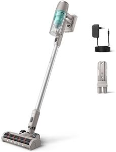 Philips Kabelloser Staubsauger 2000-Serie, Handstaubsauger, 3-stufiges Filtersystem, Präzisions- und LED-Düse, 40 Minuten Laufzeit, Abnehmbarer Akku, PowerCyclone 7-Technologie (XC2012/01)