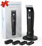 HUMMINGBIRD MK4 Hybrid Trimmer & Shaver – Body Groomer & Pubic Hair Trimmer, Waterproof All in One Electric Razors, Beard Edger for Men, USB-C Rechargeable, LED Display & Storage Base