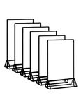 Acrylic Sign Holder, 8.5x11, Double-Sided Transparent Display with Black Borders and Detachable Base great for displaying Wedding Table Numbers, Photo Frames, Restaurant Menu's, Office Display [6