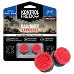 KontrolFreek Call of Duty: Vanguard Thumbsticks for PlayStation 4 (PS4) and PlayStation 5 (PS5) | 2 High-Rise, Hybrid| Red/Black