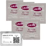 Lalvin K1-V1116 Wine Yeast (5 Pack) - Make Wine Cider Mead Kombucha At Home - 5 g Sachets - Saccharomyces cerevisiae - Sold by CAPYBARA Distributors Inc.