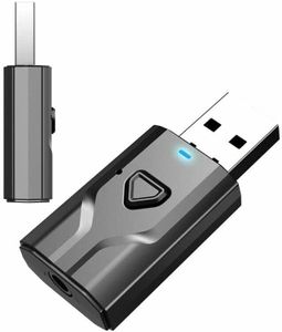 4-in-1 Bluetooth 5.0 Transmitter Receiver Wireless USB Aux Audio Transmitter Adapter for TV/Home Audio System