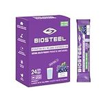 BioSteel Hydration Mix, Great Tasting Hydration with Zero Sugar, and No Artificial Flavours or Preservatives, Grape Flavour, 24 Single Serving Packets