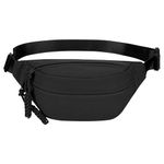 Long Keeper Bum Bag Waist Fanny Pack for Women Men Fashion Waist Packs Bumbag Cross Body Adjustable Travel Waist Bag Large Pockets for Running Hiking Outdoor