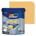 Dulux Weathershield Powerflexx Exterior Emulsion Paint (1L, DAY STAR) | PU-Modified Acrylic Formula | Crack Resistant & Weatherproof | Algae & Fungus Guard | High Gloss Finish