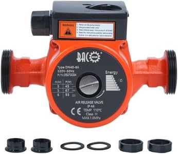 BACOENG Central Heating Pump Hot Water Circulation Heater Pump, 1-1/2" 220V BSP, 25-60/180, Orange